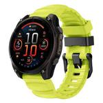 For Gamin 26mm Wild Trail Sport Silicone Watch Band(Lime)