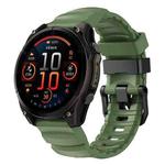 For Gamin 26mm Wild Trail Sport Silicone Watch Band(Olive Green)