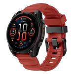 For Gamin 22mm Wild Trail Sport Silicone Watch Band(Red)