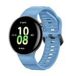 For Honor Watch Fit Black Buckle Single Color Silicone Watch Band(Cloudwater Blue)