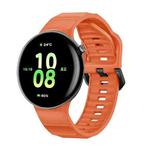 For Honor Watch Fit Black Buckle Single Color Silicone Watch Band(Orange)