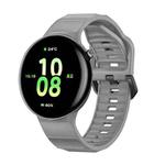 For Honor Watch Fit Black Buckle Single Color Silicone Watch Band(Gray)