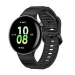For Honor Watch Fit Black Buckle Single Color Silicone Watch Band(Black)
