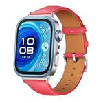 For Huawei Watch Fit 4 / Fit 4 Pro / Fit 3 Leather Watch Band Wristband(Red)