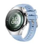 For Huawei Watch 5 42mm Vertical Silicone Watch Band(Light Blue)