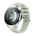For Huawei Watch 5 42mm Vertical Silicone Watch Band(Official Green)