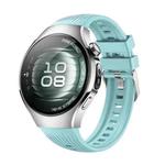 For Huawei Watch 5 42mm Vertical Silicone Watch Band(Teal)
