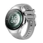 For Huawei Watch 5 42mm Vertical Silicone Watch Band(Gray)