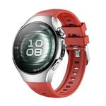 For Huawei Watch 5 42mm Vertical Silicone Watch Band(Red)