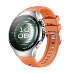For Huawei Watch 5 42mm Vertical Silicone Watch Band(Orange)