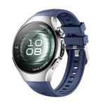 For Huawei Watch 5 42mm Vertical Silicone Watch Band(Raw Blue)