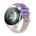 For Huawei Watch 5 42mm Vertical Silicone Watch Band(Starlight Purple)