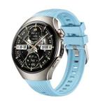 For Huawei Watch 5 46mm Vertical Silicone Watch Band(Cloudy Blue)