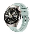 For Huawei Watch 5 46mm Vertical Silicone Watch Band(Light Green)