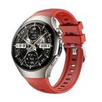 For Huawei Watch 5 46mm Vertical Silicone Watch Band(Red)