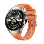 For Huawei Watch 5 46mm Vertical Silicone Watch Band(Orange)