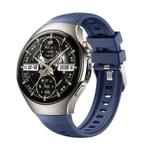 For Huawei Watch 5 46mm Vertical Silicone Watch Band(Raw Blue)
