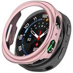For Samsung Galaxy Watch 8 44mm Half Coverage Hollow PC Watch Case(Rose Pink)