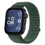 For Huawei Watch Fit 4 / Fit 4 Pro / Fit 3 Wild Mountain Texture Woven Nylon Watch Band(Spruce Green)