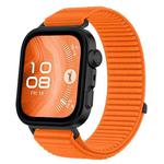 For Huawei Watch Fit 4 / Fit 4 Pro / Fit 3 Wild Mountain Texture Woven Nylon Watch Band(Orange)