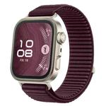 For Huawei Watch Fit 4 / Fit 4 Pro / Fit 3 Wild Mountain Texture Woven Nylon Watch Band(Plum)