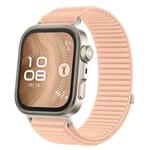 For Huawei Watch Fit 4 / Fit 4 Pro / Fit 3 Wild Mountain Texture Woven Nylon Watch Band(Milkshake Pink)