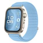 For Huawei Watch Fit 4 / Fit 4 Pro / Fit 3 Wild Mountain Texture Woven Nylon Watch Band(Island Blue)