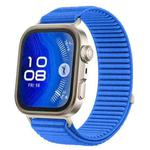 For Huawei Watch Fit 4 / Fit 4 Pro / Fit 3 Wild Mountain Texture Woven Nylon Watch Band(Klein Blue)