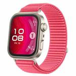 For Huawei Watch Fit 4 / Fit 4 Pro / Fit 3 Wild Mountain Texture Woven Nylon Watch Band(Hydro Red)