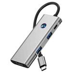 2426 One-Key Screen Off Type-C to 2 x USB3.2, HD, PD100W, 2 x USB-C3.2 HUB