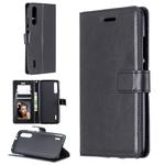 For Xiaomi Mi 9 Crazy Horse Texture Horizontal Flip Leather Case with Holder & Card Slots & Wallet & Photo Frame(Black)