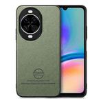 For Huawei nova 14 Twill Fabric Leather Skin Back Phone Case(Green)