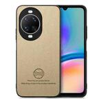 For Huawei nova 14 Ultra Twill Fabric Leather Skin Back Phone Case(Khaki)
