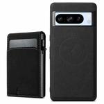For Google Pixel 8 Pro Suteni H19 Litchi Grain 2-in-1 Removable Card Box Back Phone Case(Black)