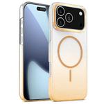 For iPhone 17 Pro Max Gold Diamond Glitter Gradient MagSafe Shockproof Phone Case(Gold)