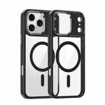 For iPhone 17 Pro Metal Eyes Lens Ring MagSafe Anti-drop Phone Case(Black)