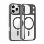For iPhone 17 Pro Metal Eyes Lens Ring MagSafe Anti-drop Phone Case(Titanium Sand)