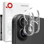 For iPhone 17 2pcs NORTHJO Camera Lens Protector 3D HD Tempered Glass Film(Clear)