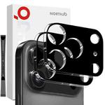 For iPhone 17 Pro Max 2pcs NORTHJO Camera Lens Protector 3D HD Tempered Glass Film(Black)