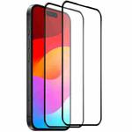 For iPhone 17 2pcs NORTHJO A++ 0.3mm Screen Full Glue Silk Printing Tempered Glass Film