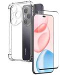 For Honor 400 Pro Global 160.8mm NORTHJO 2 in 1 TPU Airbag Shockproof Phone Case with Screen Film(Clear)