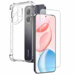 For Honor 400 Global 156.5mm NORTHJO 2 in 1 TPU Airbag Shockproof Phone Case with Screen Film(Clear)