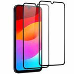 For Samsung Galaxy A17 2pcs NORTHJO A++ Screen Full Glue Silk Printing Tempered Glass Film