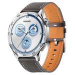 22mm Quick Release Button Buckle Genuine Leather Watch Band(Gray)