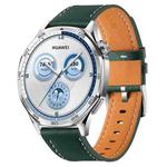 22mm Quick Release Button Buckle Genuine Leather Watch Band(Green)