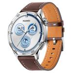 22mm Quick Release Button Buckle Genuine Leather Watch Band(Brown)