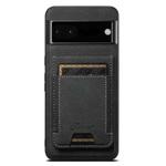 For Google Pixel 6a Suteni H17 Litchi Texture Leather Magnetic Detachable Wallet Phone Case(Black)