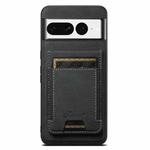 For Google Pixel 7 Suteni H17 Litchi Texture Leather Magnetic Detachable Wallet Phone Case(Black)