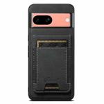 For Google Pixel 7a Suteni H17 Litchi Texture Leather Magnetic Detachable Wallet Phone Case(Black)