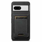 For Google Pixel 8a Suteni H17 Litchi Texture Leather Magnetic Detachable Wallet Phone Case(Black)